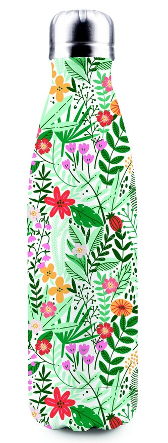 Cestovní lahev Botanic květovaná