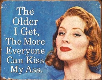 Plechová cedule EPHEMERA - Older I Get, 40 × 31.5 cm