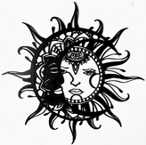 Dřevěný obraz Slunce