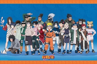 Plakát, Obraz - Naruto - Konoha Ninjas, 91.5 × 61 cm