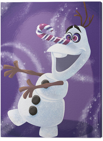 Obraz na plátně Ledové království (Frozen) - Olaf Dizzy, 2 - 60×80 cm