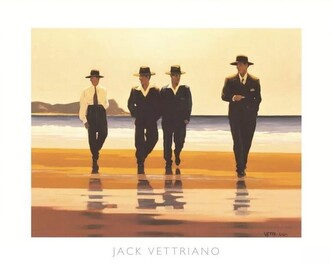 Umělecký tisk The Billy Boys – Billyho chlapci, 1994, Jack Vettriano, 50 × 40 cm