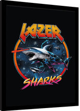 Obraz na zeď - Vincent Trinidad - Lazer Sharks, 34.3 × 44.5 cm