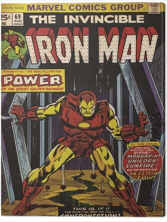 Obraz na plátně Iron Man - Power, 2 - 30×40 cm