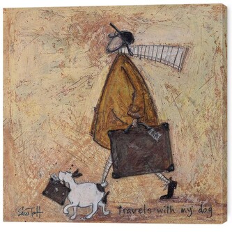 Obraz na plátně Sam Toft - Travels with the Dog, 2 - 40×40 cm
