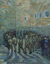 Obrazová reprodukce The Exercise Yard, or The Convict Prison, 1890, Vincent van Gogh, 30 × 40 cm