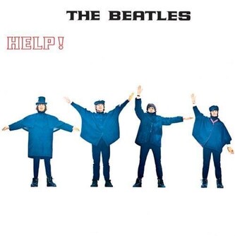 Plechová cedule The Beatles - Help!, 30 × 30 cm