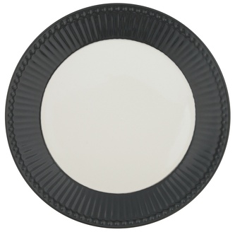Porcelánový dezertní talíř Alice Dark Grey