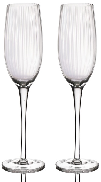 Skleničky na sekt Ridged