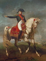 Obrazová reprodukce Equestrian Portrait of Napoleon I (1769-1821) 1810, Joseph Chabord, 30 × 40 cm