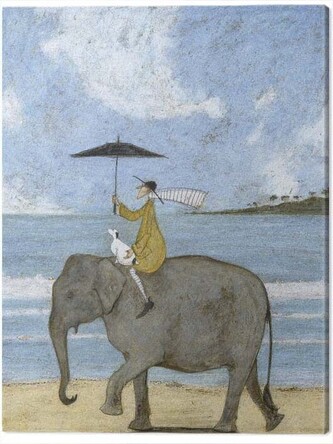 Obraz na plátně Sam Toft - On the Edge of the Sand, 2 cm - 40×50 cm