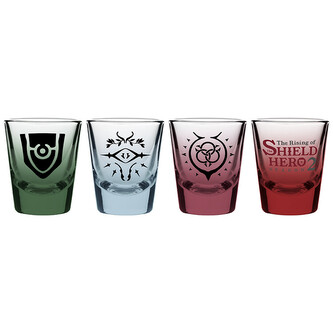 Sklenička The Shield Hero - Symbols, (4x) 0,05 l