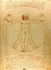 Obrazová reprodukce The Proportions of the human figure , c.1492, Leonardo da Vinci, 30 × 40 cm