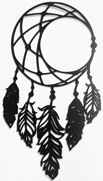 Dřevěný obraz Lapač snů