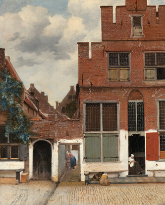 Obrazová reprodukce View of Houses in Delft, known as 'The Little Street', Jan Vermeer, 30 × 40 cm