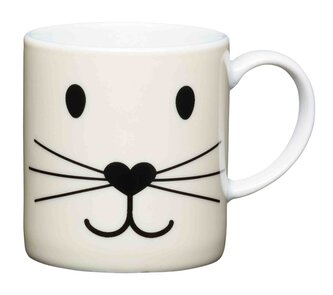 Porcelánový hrníček na espresso Cat Face