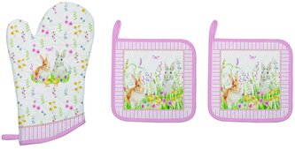 Kuchyňská rukavice a chňapky Happy Easter