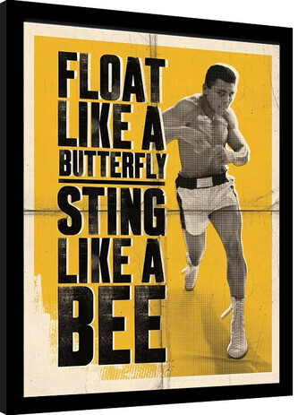 Obraz na plátně Muhammad Ali - Float Like a Butterfly, 2 - 30×40 cm
