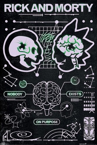 Plakát, Obraz - Rick and Morty - Classickal, 61 × 91.5 cm