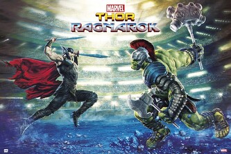 Plakát, Obraz - Thor Ragnarok - Battle, 91.5 × 61 cm