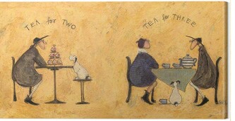 Obraz na plátně Sam Toft - Tea For Two Tea For Three, 2 - 100×50 cm