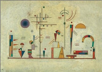 Umělecký tisk Ernst und Spaß, Kandinsky, 80 × 60 cm