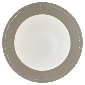 Porcelánový dezertní talíř Alice Warm Grey