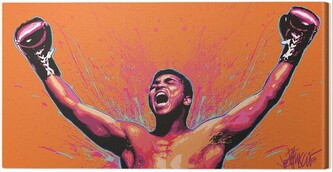 Obraz na plátně Muhammad Ali - Loud and Proud, 2 - 50×100 cm