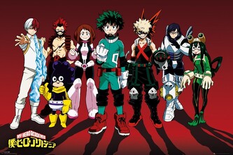 Plakát, Obraz - My Hero Academia - Line Up, 61 × 91.5 cm