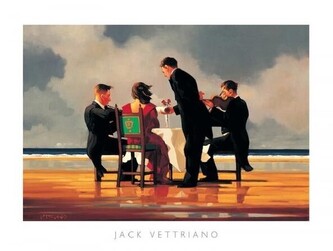 Umělecký tisk Elegy for a Dead Admiral - Elegie za mrtvého admirála, 1994, Jack Vettriano, 50 × 40 cm