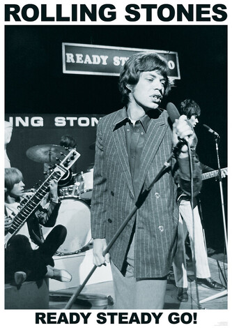 Plakát, Obraz - Rolling Stones - Ready Steady Go, 59.4 × 84.1 cm