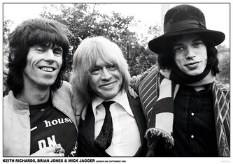 Plakát, Obraz - Rolling Stones - London 1968, 84.1 × 59.4 cm