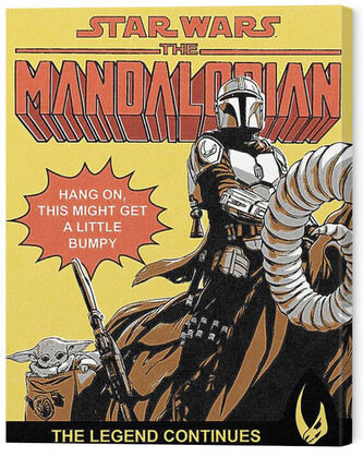 Obraz na plátně Star Wars: The Mandalorian 2 - Hang On, 2 - 40×50 cm