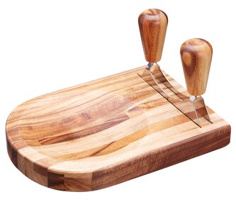 Sekáček na bylinky s akátovým prkénkem