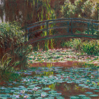 Obrazová reprodukce Rybník s lekníny, Claude Monet, 40 × 40 cm