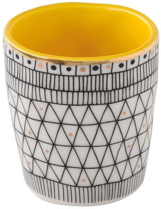 Porcelánový pohárek Geo Energy Yellow