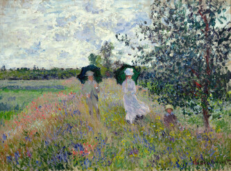 Obrazová reprodukce Promenade near Argenteuil (1873), Claude Monet, 40 × 30 cm
