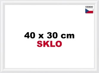 BFHM Plastový rám 40x30cm - bílý