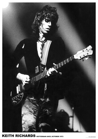 Plakát, Obraz - Rolling Stones / Keith Richards - Rotterdam 1973, 59.4 × 84 cm