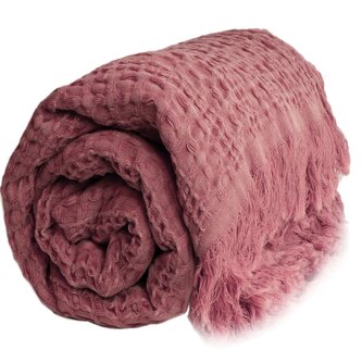 Lehký jarní přehoz Tudor vínový