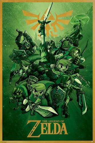 Plakát, Obraz - The Legend Of Zelda - Link, 61 × 91.5 cm