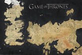 Plakát, Obraz - Game of Thrones - Westeros Map, 120 × 80 cm