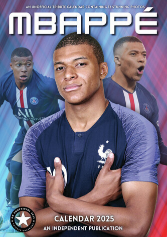 Kalendář 2025 Mbappe, A3