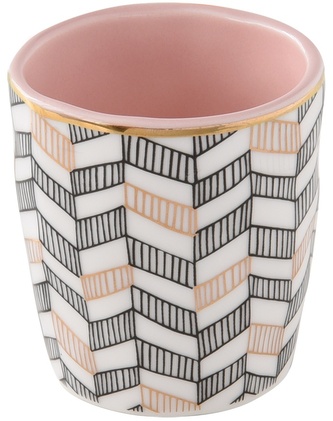 Porcelánový pohárek Geo Energy Pink