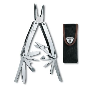 Victorinox 3.0224.N SwissTool Spirit X Silver multifunkčný nástroj 105mm 24 funkcií, nylonové puzdro