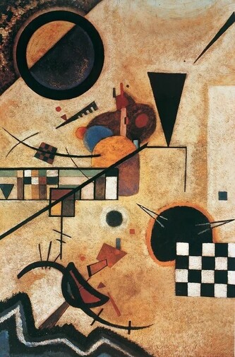 Umělecký tisk Accords Opposes, Kandinsky, 60 × 90 cm