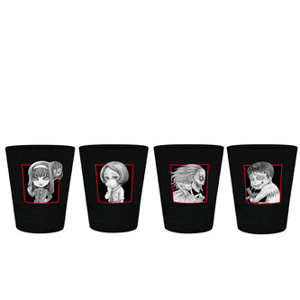Sklenička Junji Ito - Characters, (4x) 0,05 l