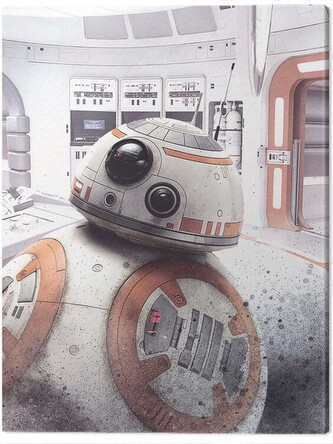 Obraz na plátně Star Wars The Last Jedi - BB - 8 Peek, 2 - 60×80 cm