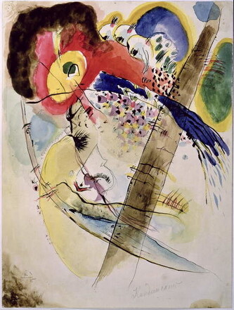 Obrazová reprodukce Exotic Birds (1915), Wassily Kandinsky, 30 × 40 cm