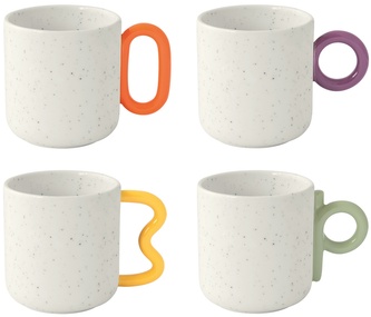 Sada čtyř porcelánových hrnků Creative Coloured